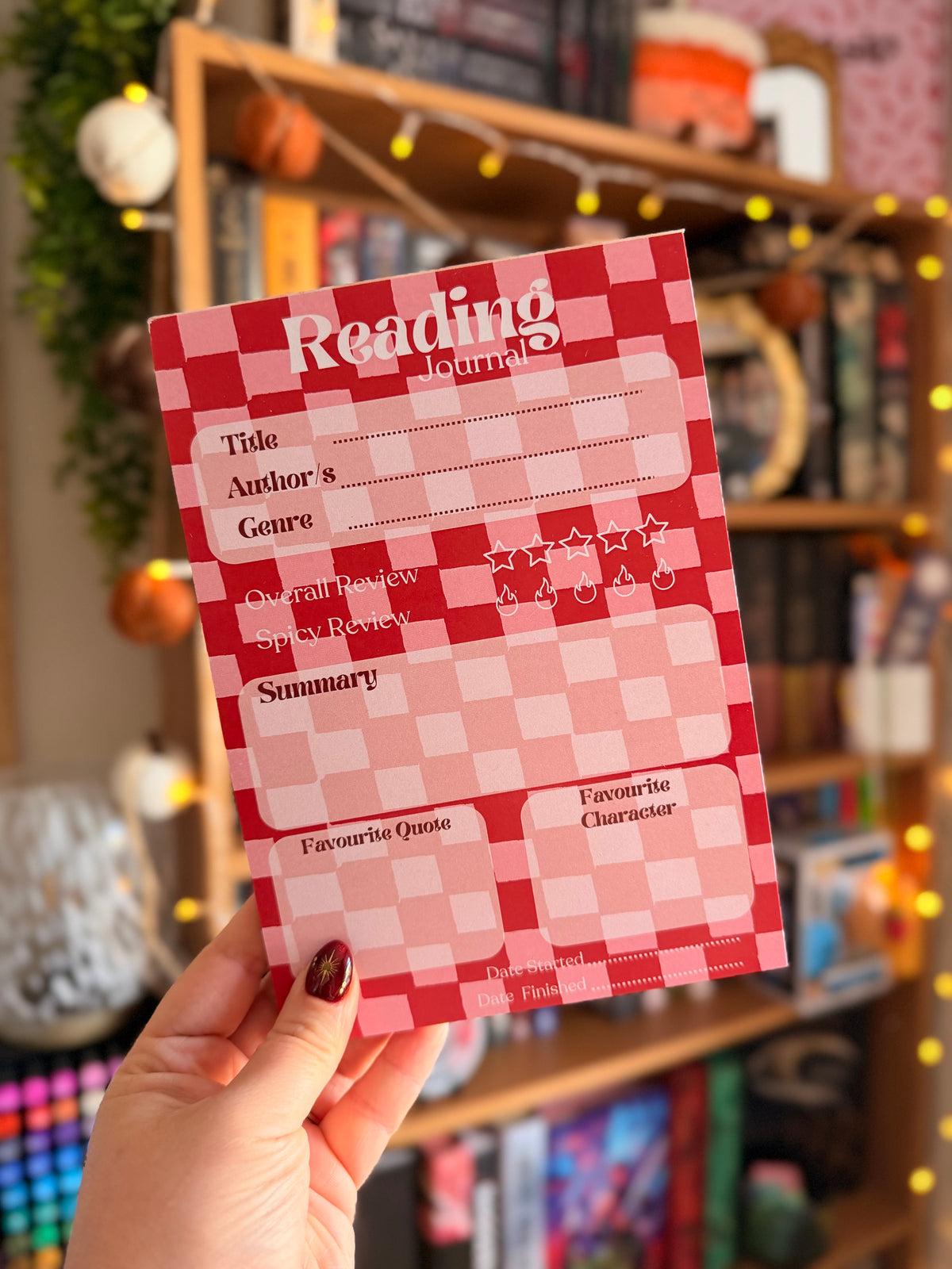 Reading Journal Notepad