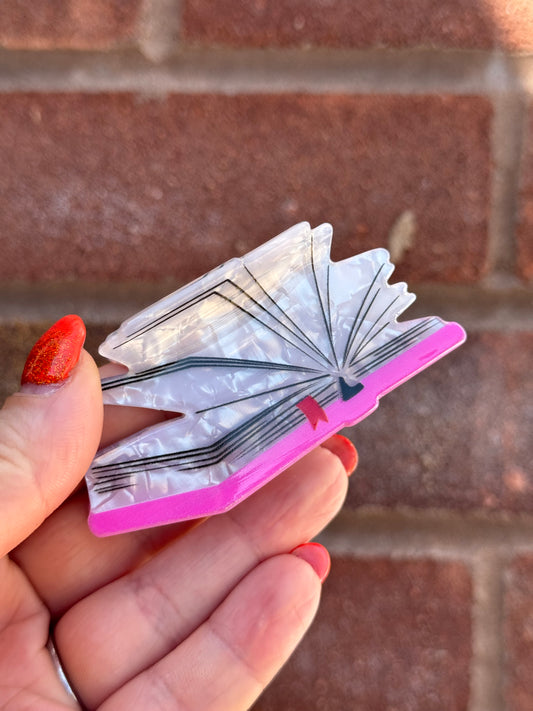 Mini Book Claw Clip