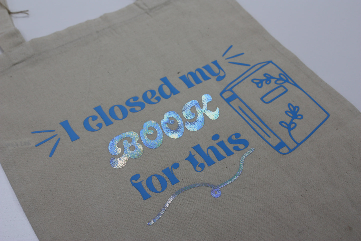 I closed my book for this Tote Bag