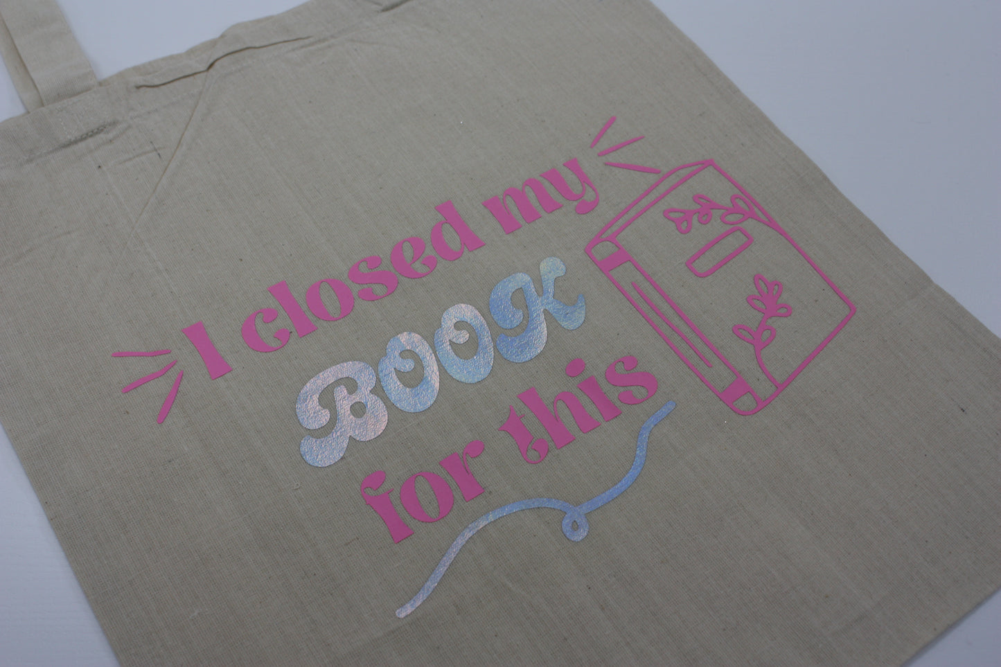 I closed my book for this Tote Bag