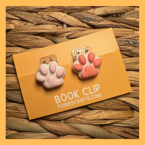 3D Paw Book clip