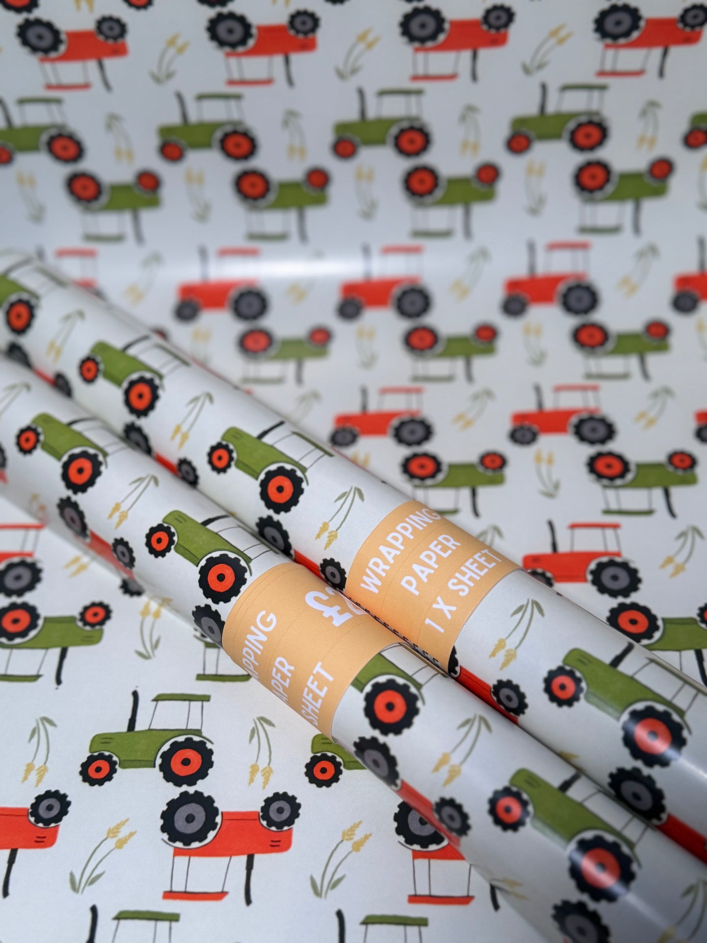 Tractor Gift Wrap Sheet