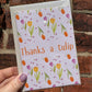 Thanks A Tulip Greeting Card