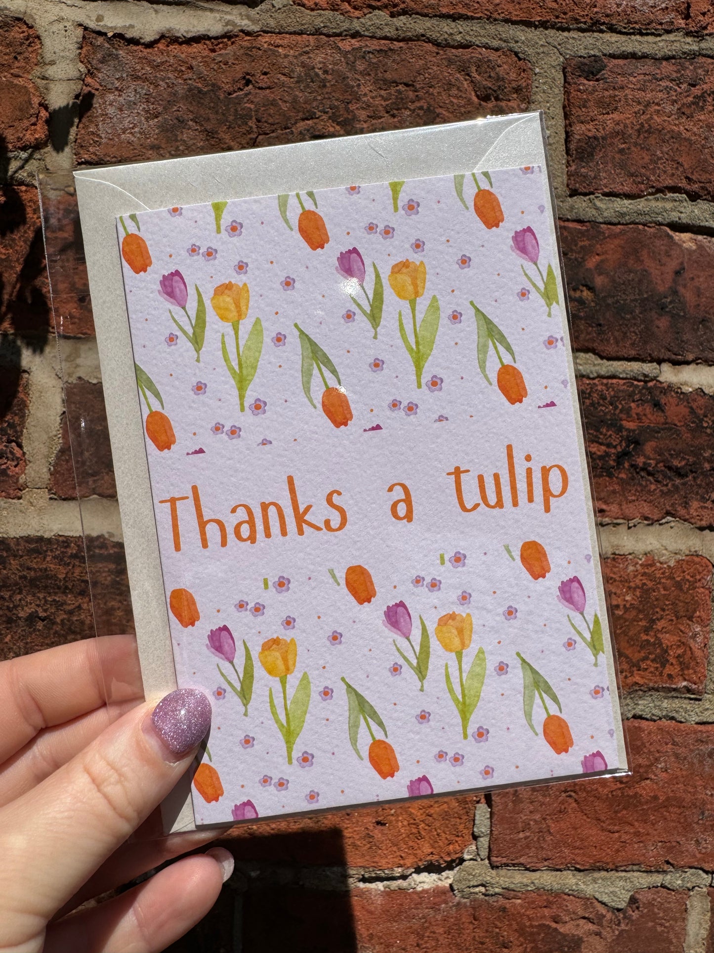 Thanks A Tulip Greeting Card