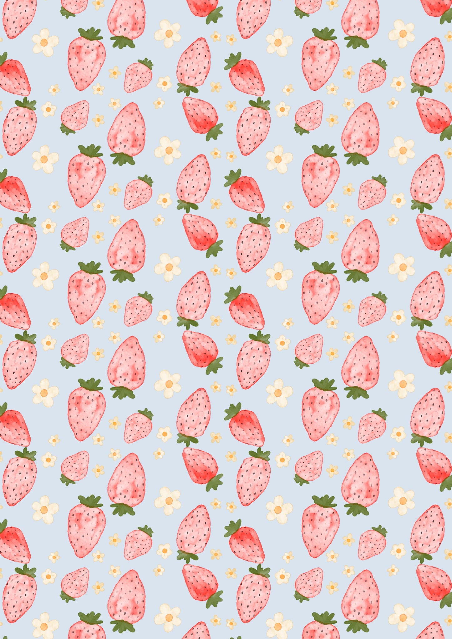 Strawberry Gift Wrap Sheet