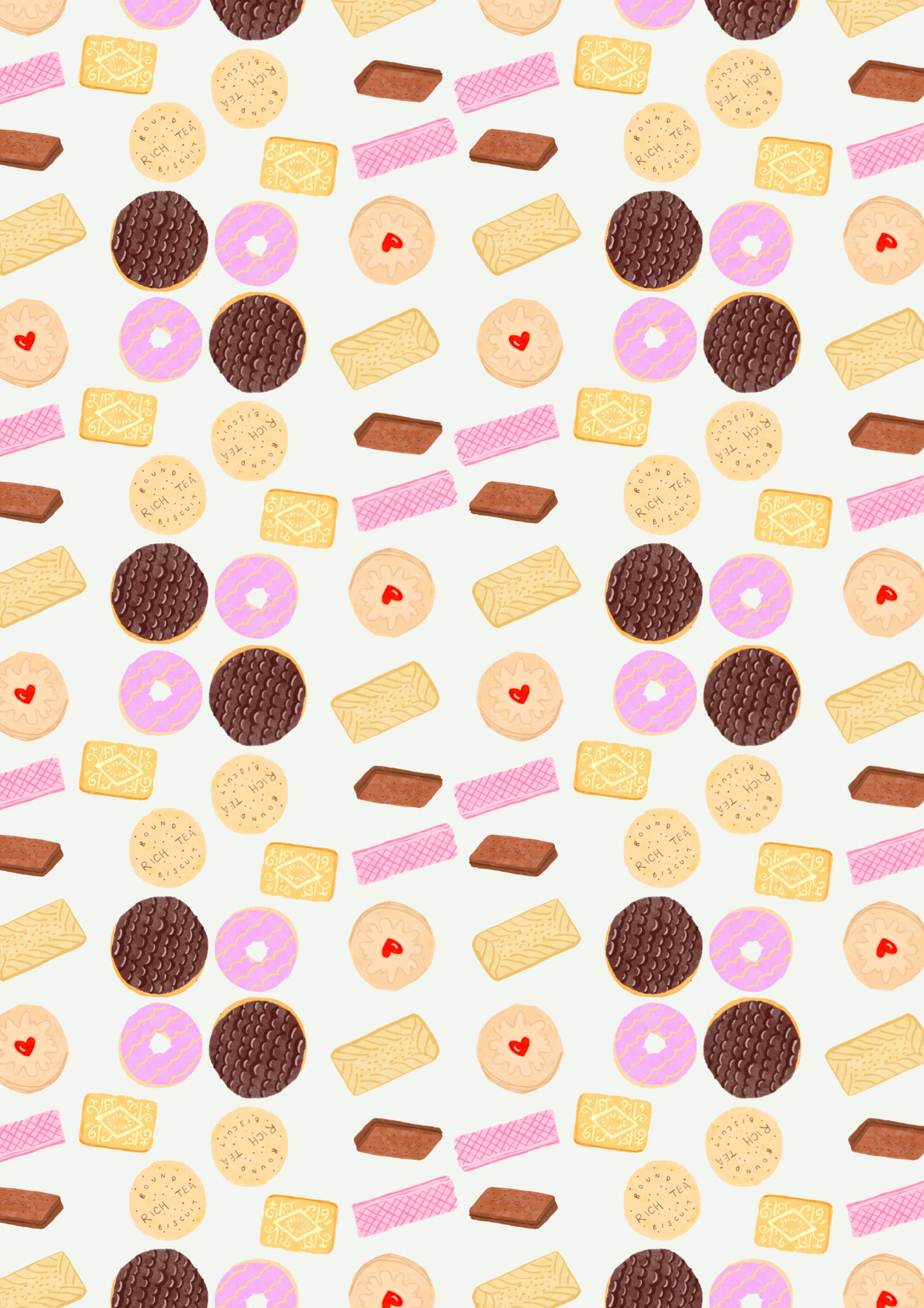 Favourite Biscuit Gift Wrap Sheet