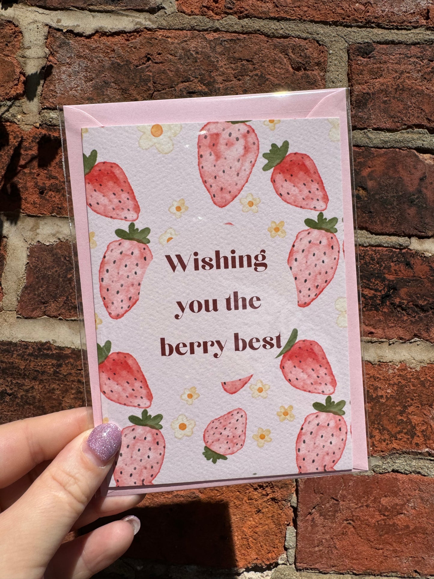 Wishing You The Berry Best Greeting Card