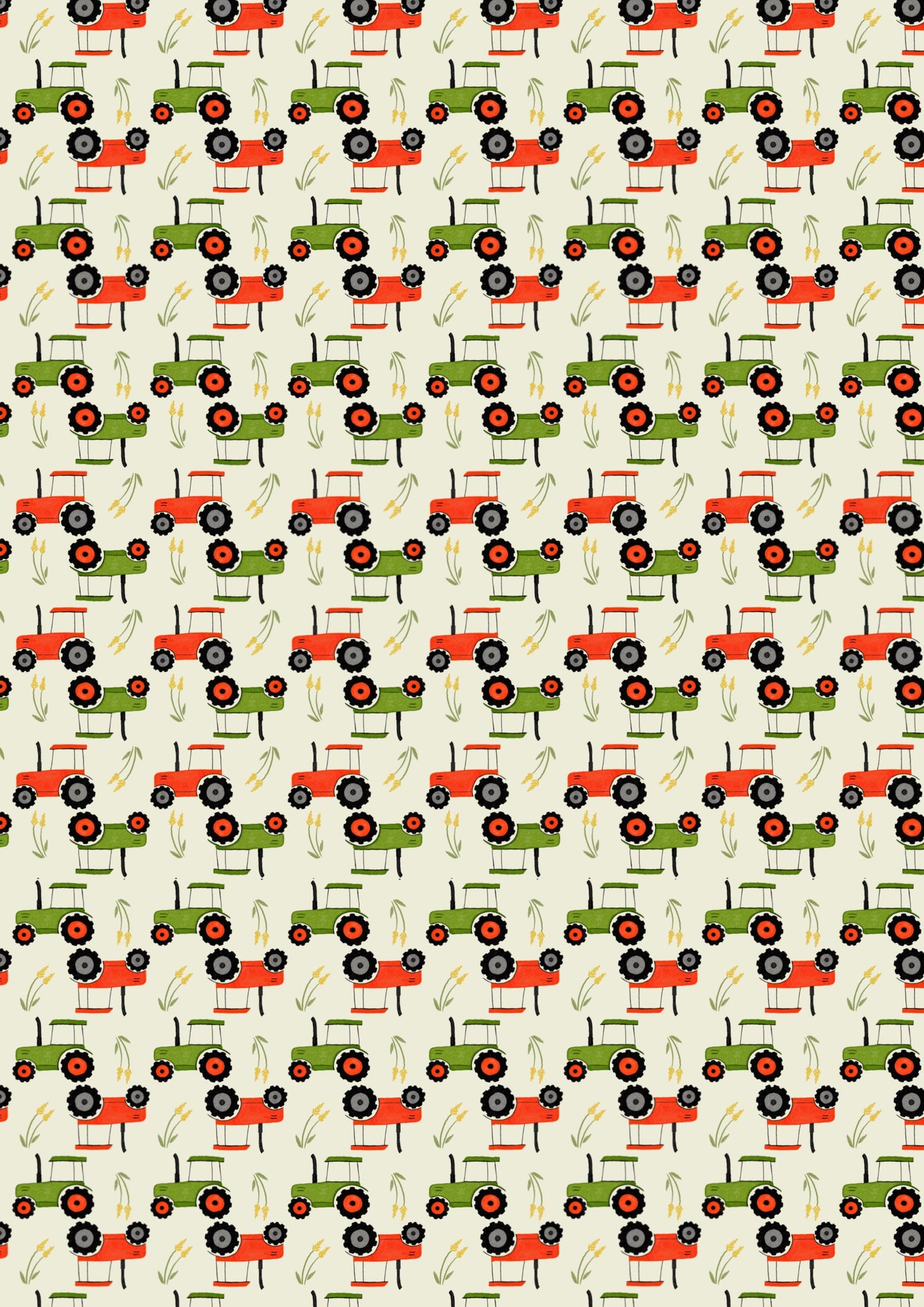 Tractor Gift Wrap Sheet