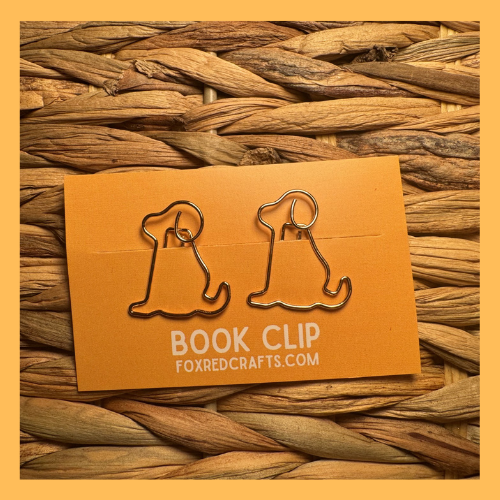 Gold Dog Book Clip