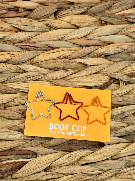 Multi Colour Star Book clip