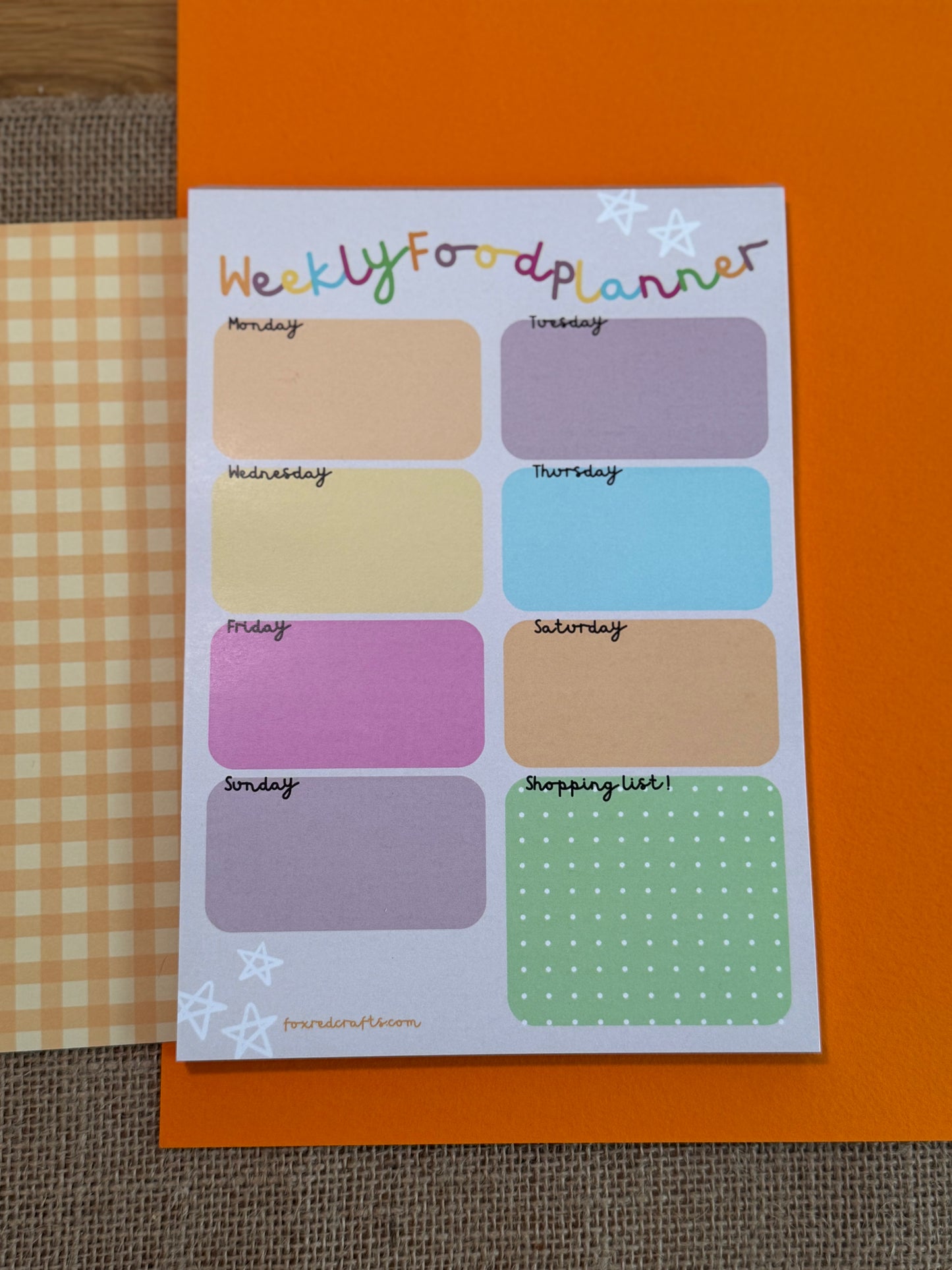 Food Planner Notepad