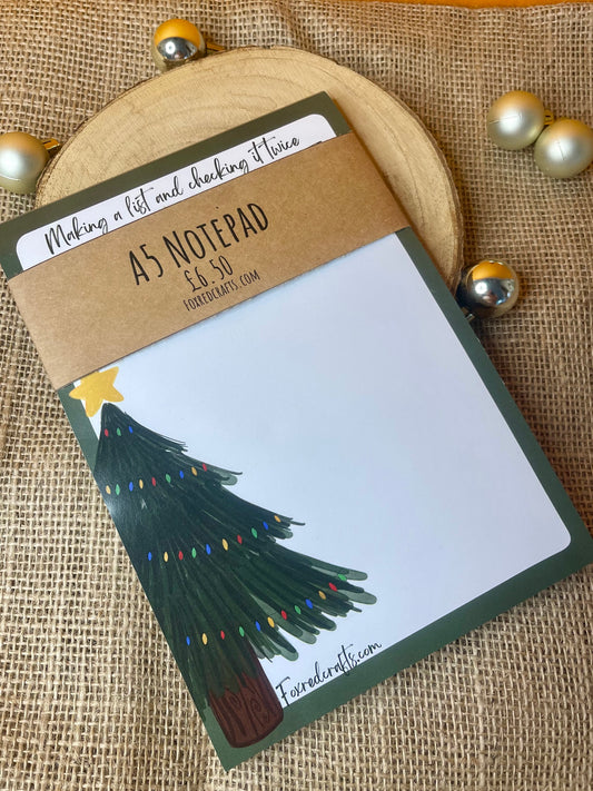 Notepad Christmas Tree