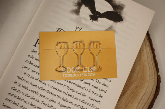 Wine Glass Book Clip