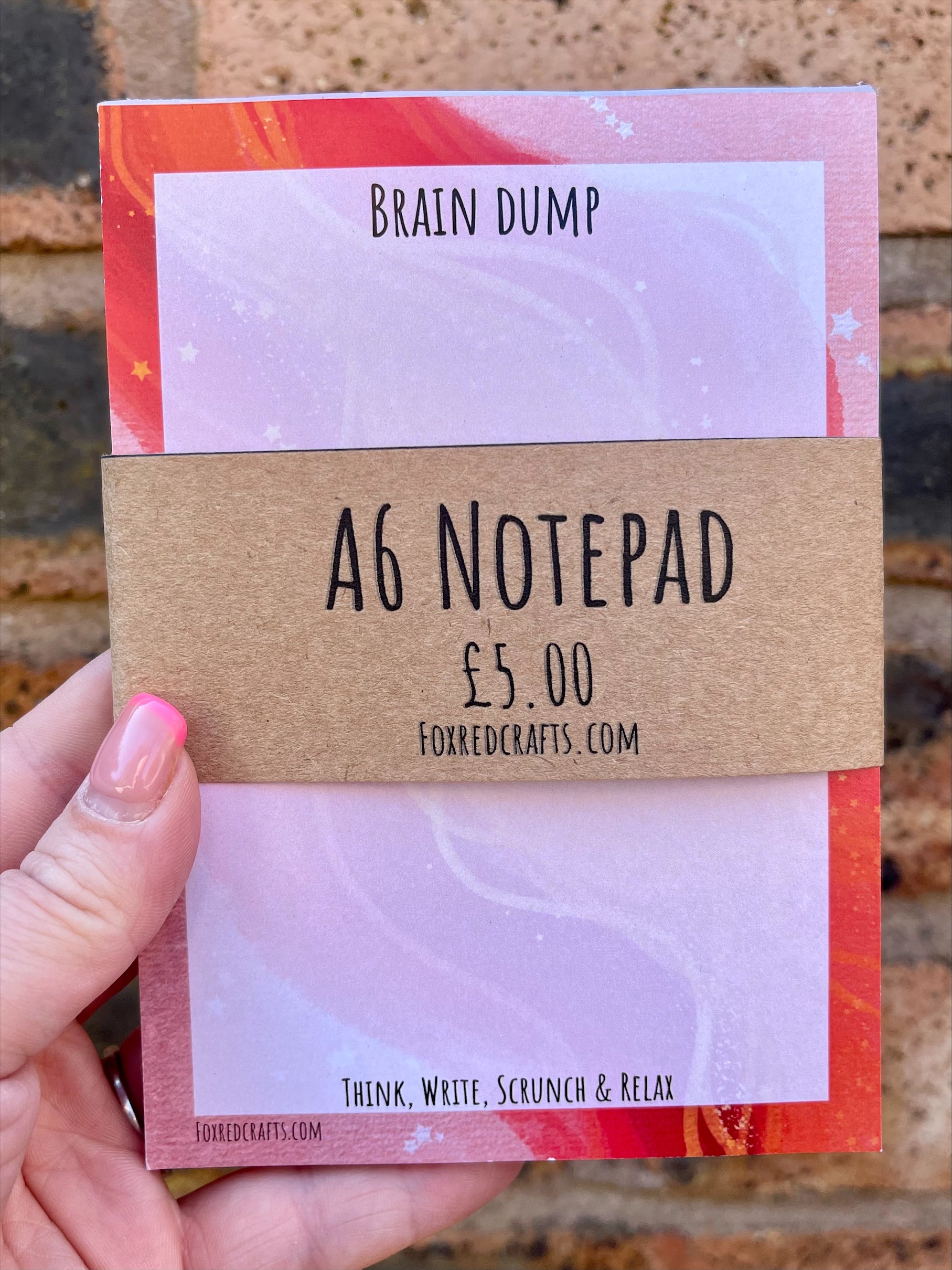 Brain Dump Notepad – FoxRedCrafts