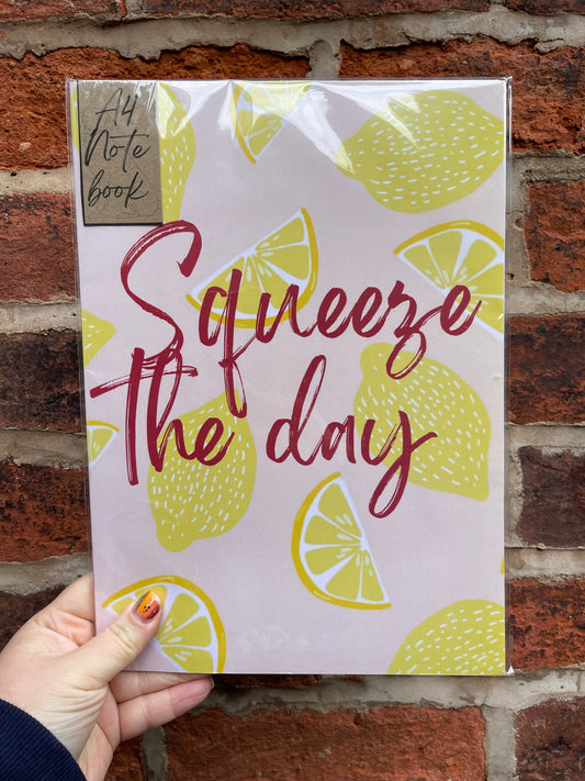 A4 Squeeze The Day Notebook